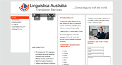 Desktop Screenshot of linguistica-australia.com